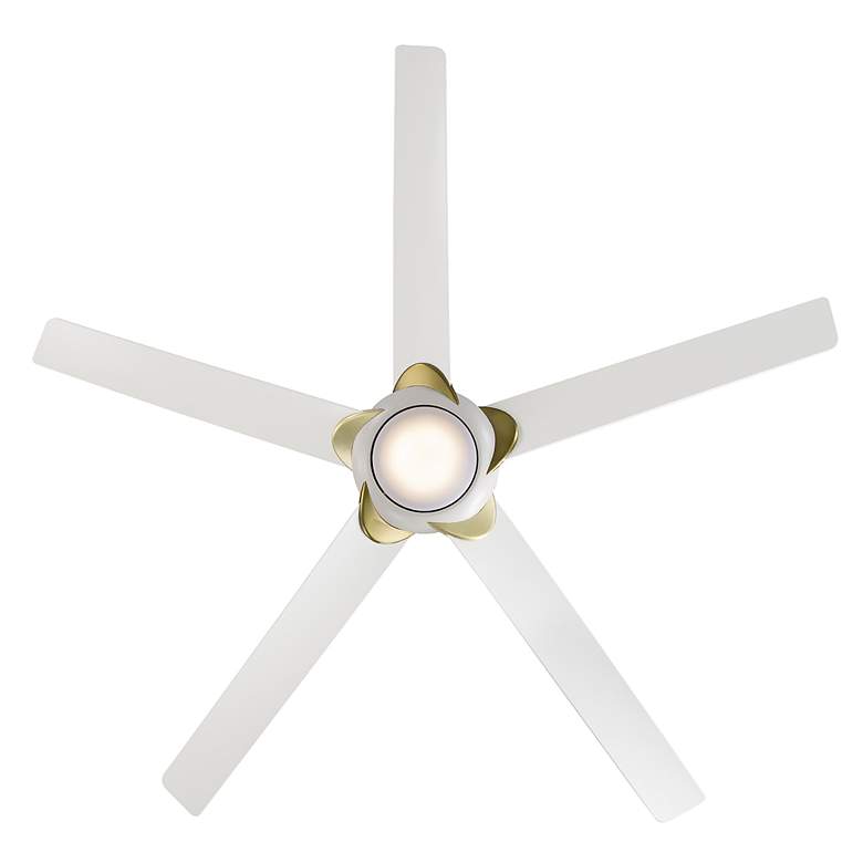 Image 5 62 inch Modern Forms Lucid Matte White LED Smart Wet Ceiling Fan more views