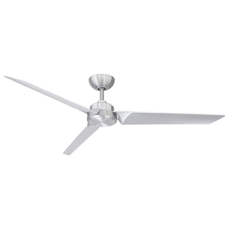 Image 1 62 inch Modern Forms Roboto Brushed Aluminum Outdoor Smart Ceiling Fan