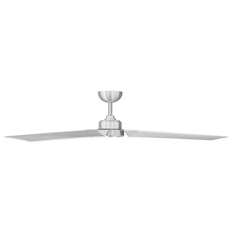 Image 2 62" Modern Forms Roboto Brushed Aluminum Outdoor Smart Ceiling Fan more views