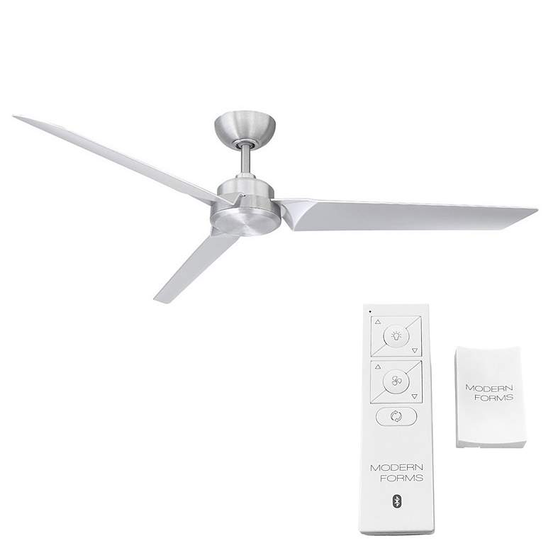 Image 5 62" Modern Forms Roboto Brushed Aluminum Outdoor Smart Ceiling Fan more views