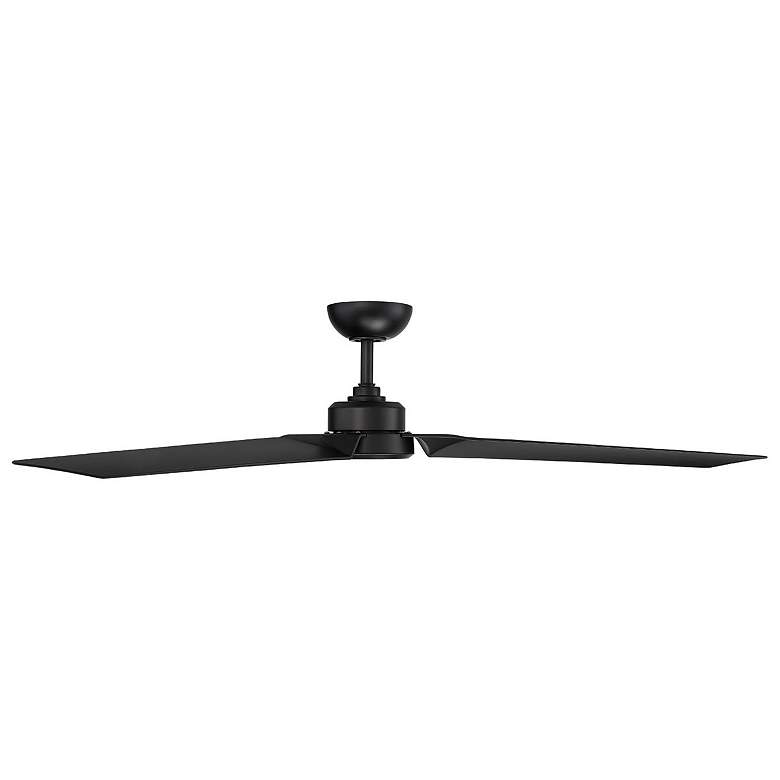 Image 3 62" Modern Forms Roboto Matte Black Outdoor Smart Ceiling Fan more views
