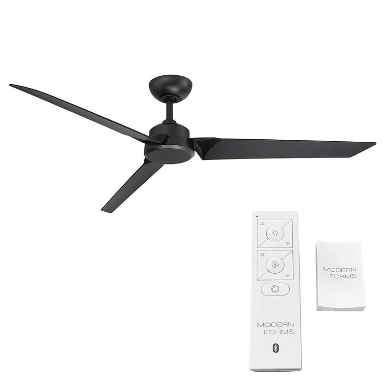 Image 6 62" Modern Forms Roboto Matte Black Outdoor Smart Ceiling Fan more views