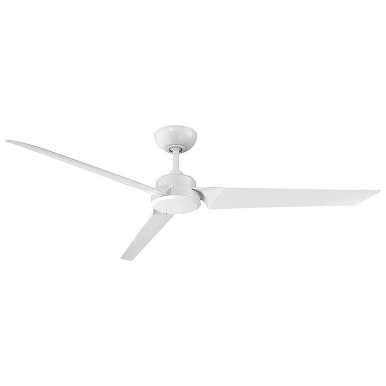 Image 1 62" Modern Forms Roboto Matte White Smart Indoor/Outdoor Ceiling Fan