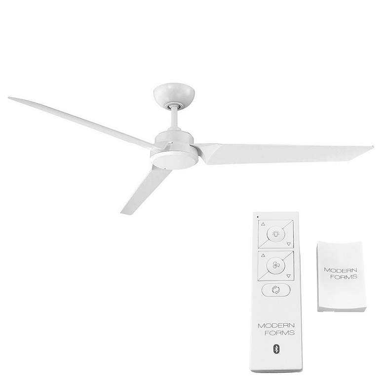 Image 5 62" Modern Forms Roboto Matte White Smart Indoor/Outdoor Ceiling Fan more views