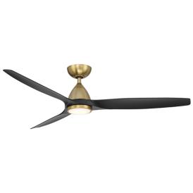 62" Modern Forms Skylark Brass and Black 3000K LED Smart Ceiling Fan 62" Modern Forms Skylark Brass and Black 3000K LED Smart Ceiling Fan