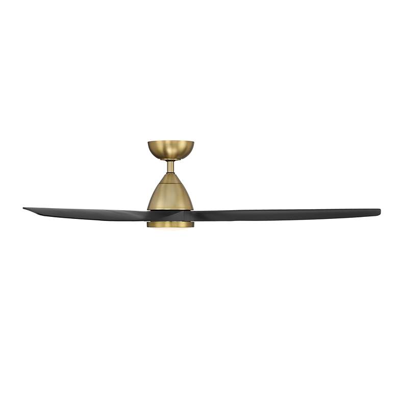 Image 2 62" Modern Forms Skylark Brass and Black 3000K LED Smart Ceiling Fan more views