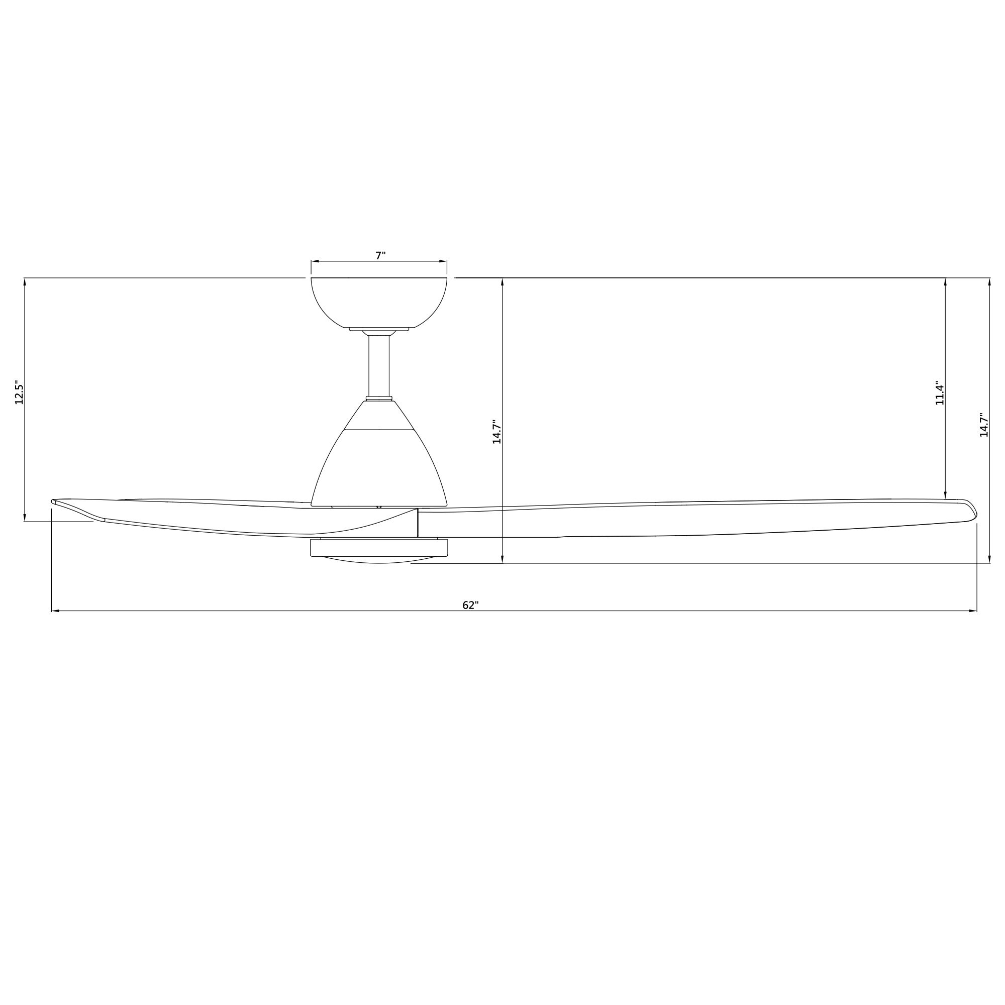 62" Modern Forms Skylark Brass and Black 3000K LED Smart Ceiling Fan