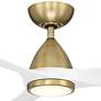 62" Modern Forms Skylark Brass and White 3000K LED Smart Ceiling Fan