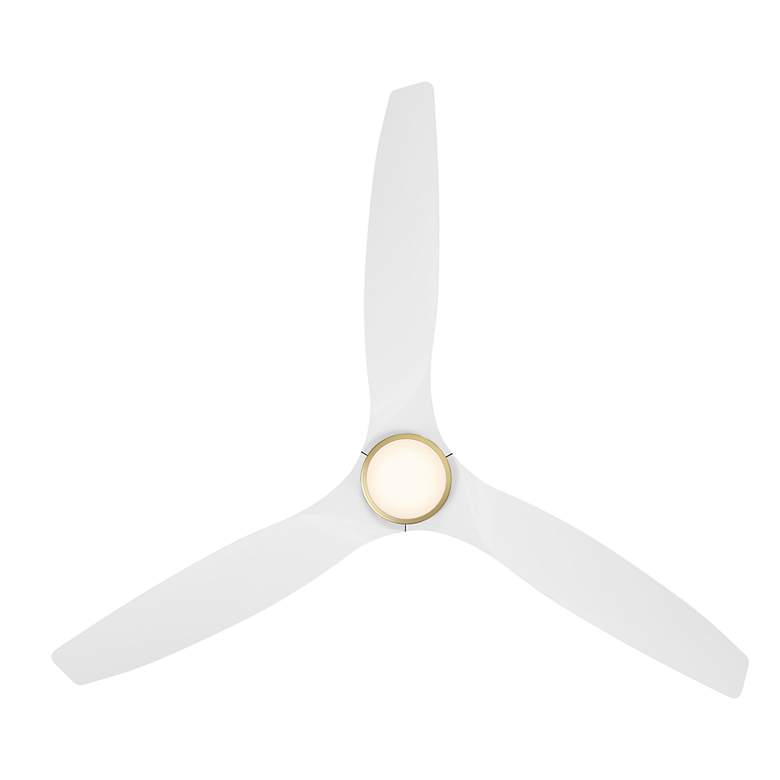Image 3 62" Modern Forms Skylark Brass and White 3000K LED Smart Ceiling Fan more views