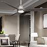62" Modern Forms Skylark Brushed Nickel 3000K LED Smart Ceiling Fan