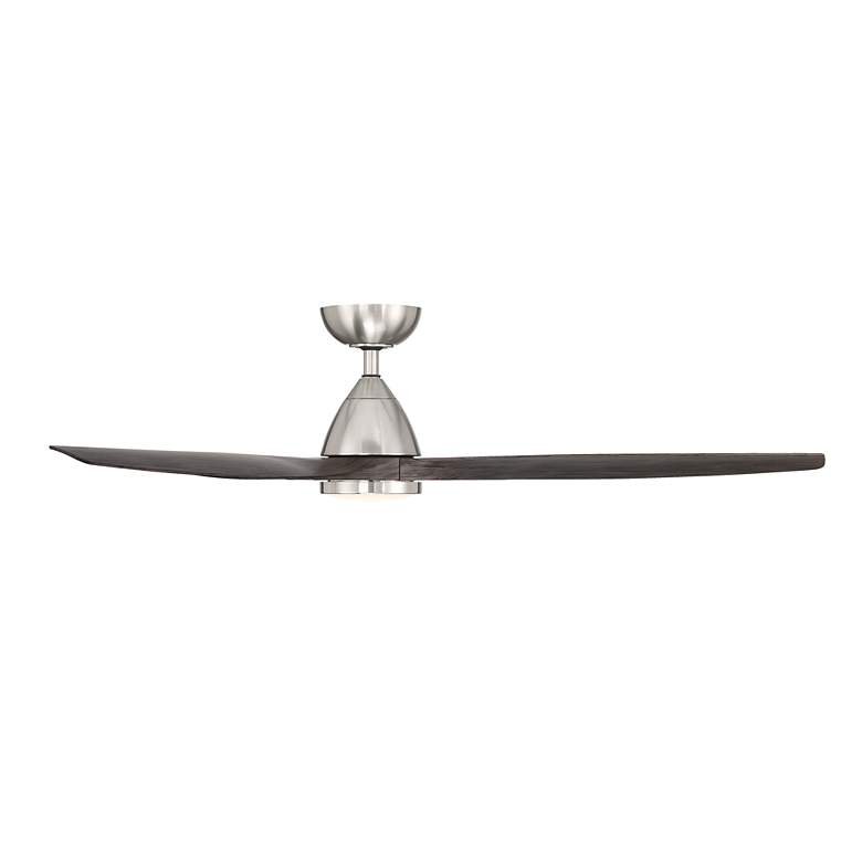 Image 3 62" Modern Forms Skylark Brushed Nickel 3000K LED Smart Ceiling Fan more views
