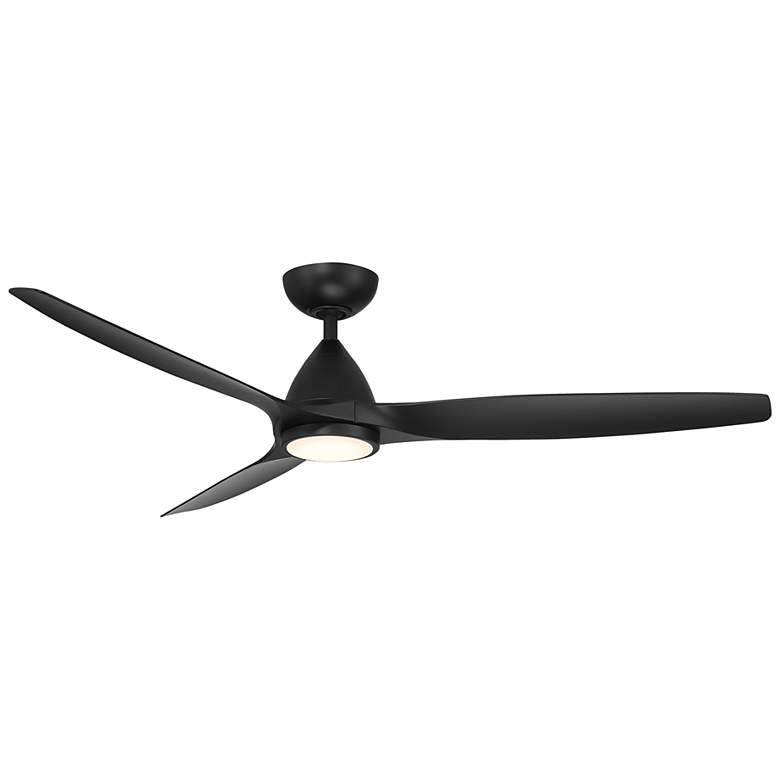 Image 1 62 inch Modern Forms Skylark Matte Black 2700K LED Smart Ceiling Fan