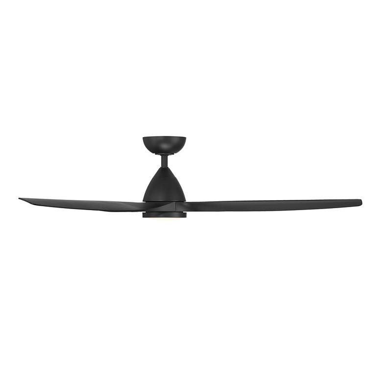 Image 2 62" Modern Forms Skylark Matte Black 3000K LED Smart Ceiling Fan more views