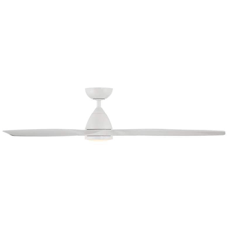 Image 4 62" Modern Forms Skylark Matte White Outdoor LED Smart Ceiling Fan more views
