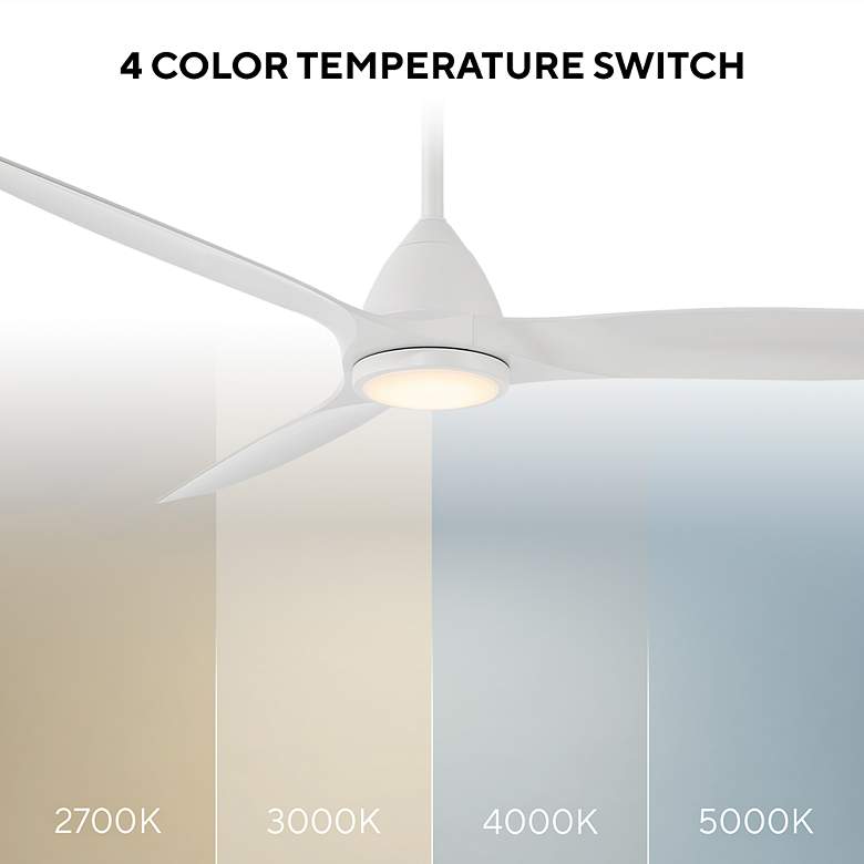 Image 7 62" Modern Forms Skylark Matte White Outdoor LED Smart Ceiling Fan more views