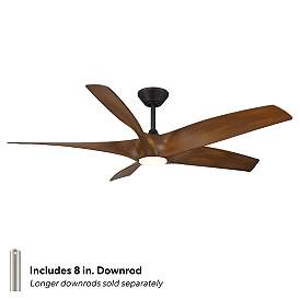 Image5 of 62" Modern Forms Zephyr 5 Distressed Koa Outdoor LED Smart Ceiling Fan more views