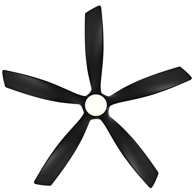 Image 6 62" Modern Forms Zephyr 5 Matte Black Outdoor LED Smart Ceiling Fan more views