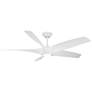 1_62" Modern Forms Zephyr 5 Matte White Outdoor LED Smart Ceiling Fan