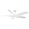 62" Modern Forms Zephyr 5 Matte White Outdoor LED Smart Ceiling Fan