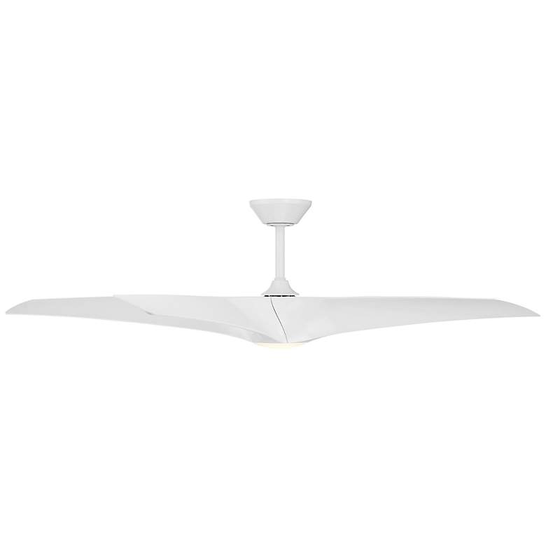 Image 4 62" Modern Forms Zephyr 5 Matte White Outdoor LED Smart Ceiling Fan more views