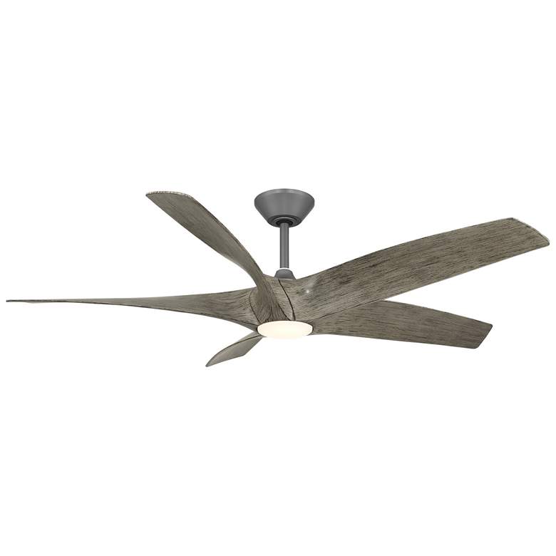 Image 1 62" Modern Forms Zephyr Graphite LED Smart Ceiling Fan