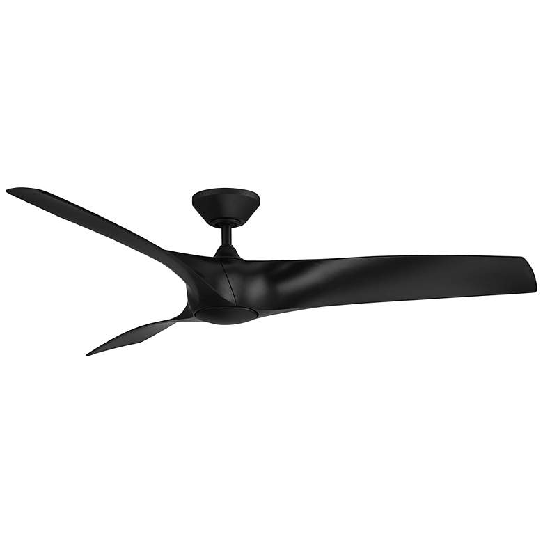 Image 3 62" Modern Forms Zephyr Matte Black LED Smart Ceiling Fan more views
