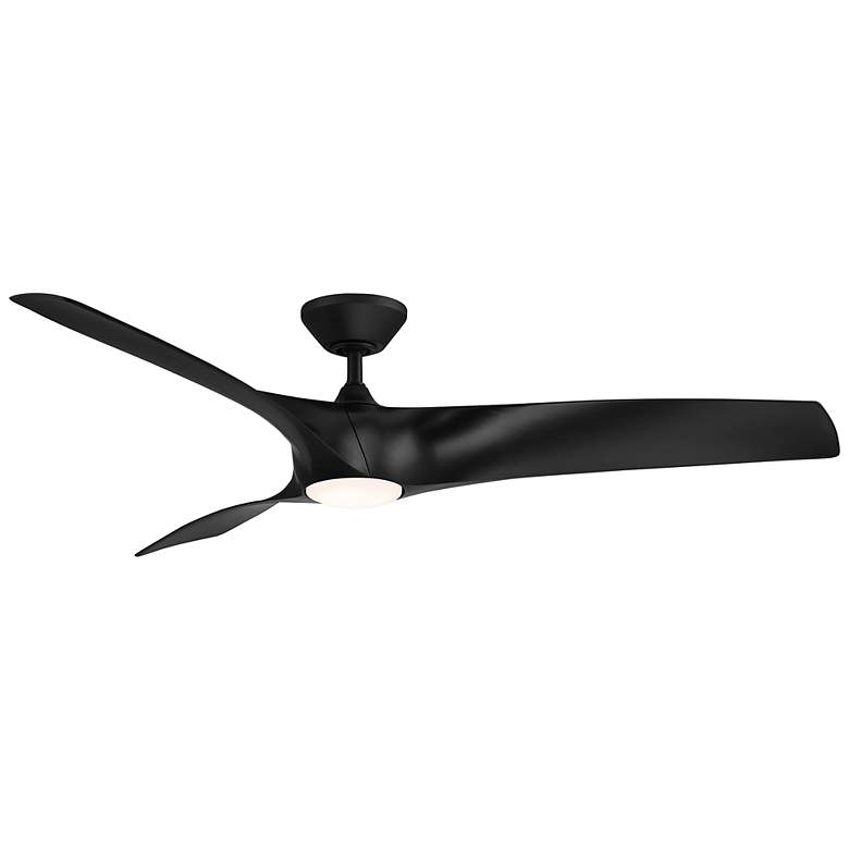 Image 6 62" Modern Forms Zephyr Matte Black LED Smart Ceiling Fan more views