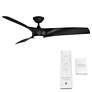 7_62" Modern Forms Zephyr Matte Black LED Smart Ceiling Fan more views