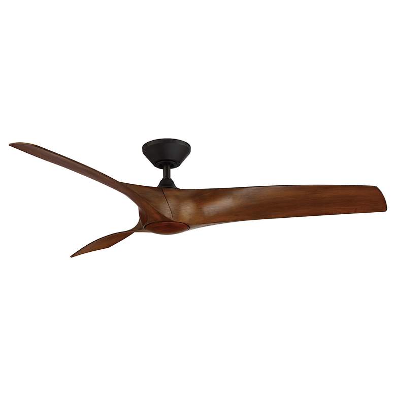 Image 3 62" Modern Forms Zephyr Matte Black LED Smart Ceiling Fan more views