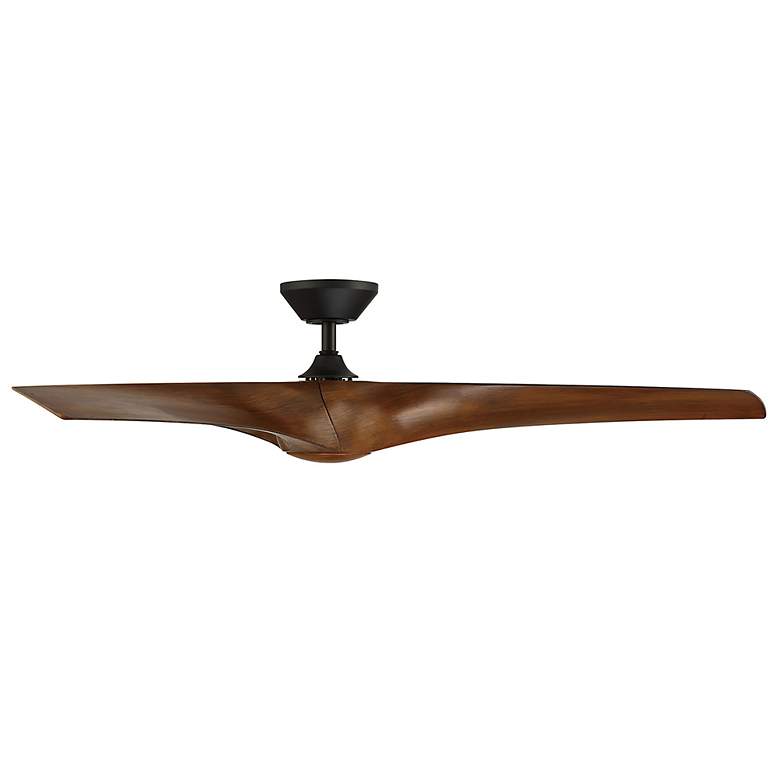 Image 4 62" Modern Forms Zephyr Matte Black LED Smart Ceiling Fan more views