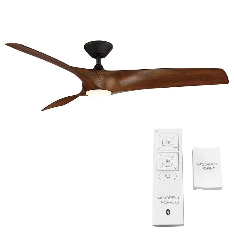 Image 5 62 inch Modern Forms Zephyr Matte Black LED Smart Ceiling Fan more views