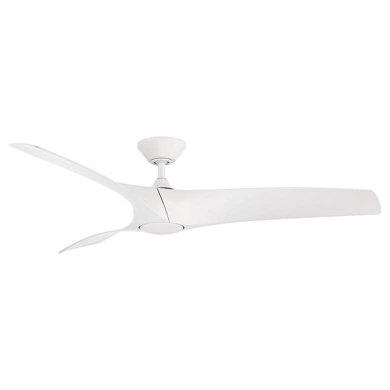 Image 3 62" Modern Forms Zephyr Matte White LED Smart Ceiling Fan more views