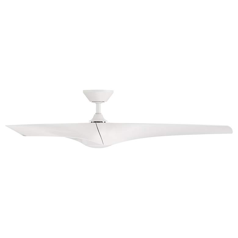 Image 4 62" Modern Forms Zephyr Matte White LED Smart Ceiling Fan more views