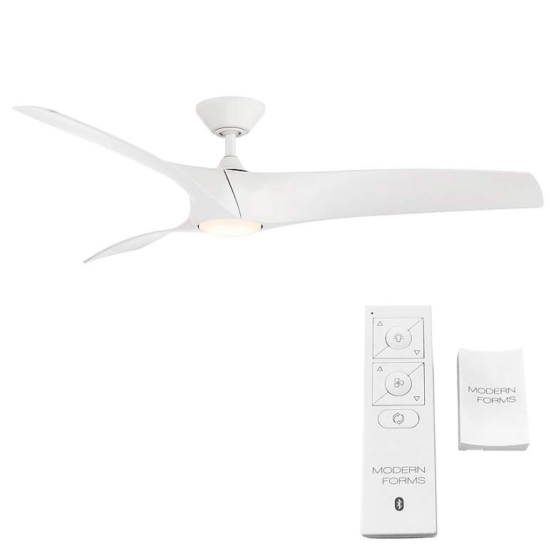 Image 7 62" Modern Forms Zephyr Matte White LED Smart Ceiling Fan more views