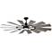 62" Prairie Large Windmill Ceiling Fan with Remote
