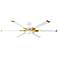 62" Visual Comfort Loft White Brass LED Damp Rated Fan with Remote