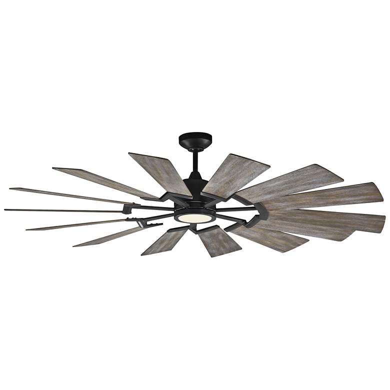 Image 2 62" Visual Comfort Prairie Large Windmill Ceiling Fan with Remote