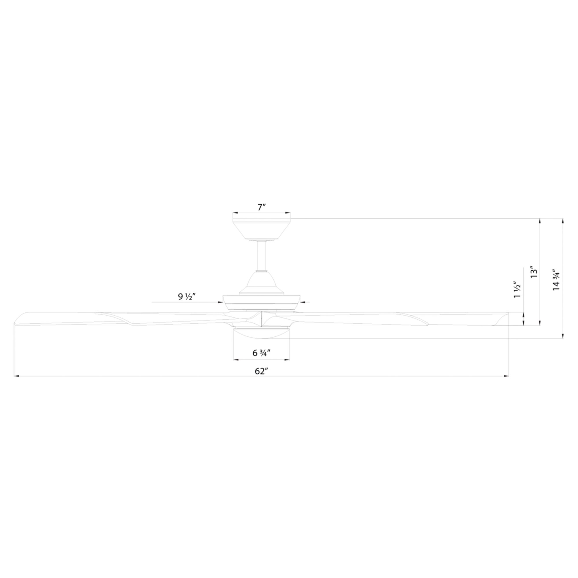62" Modern Forms Crown Soft Brass 5CCT L