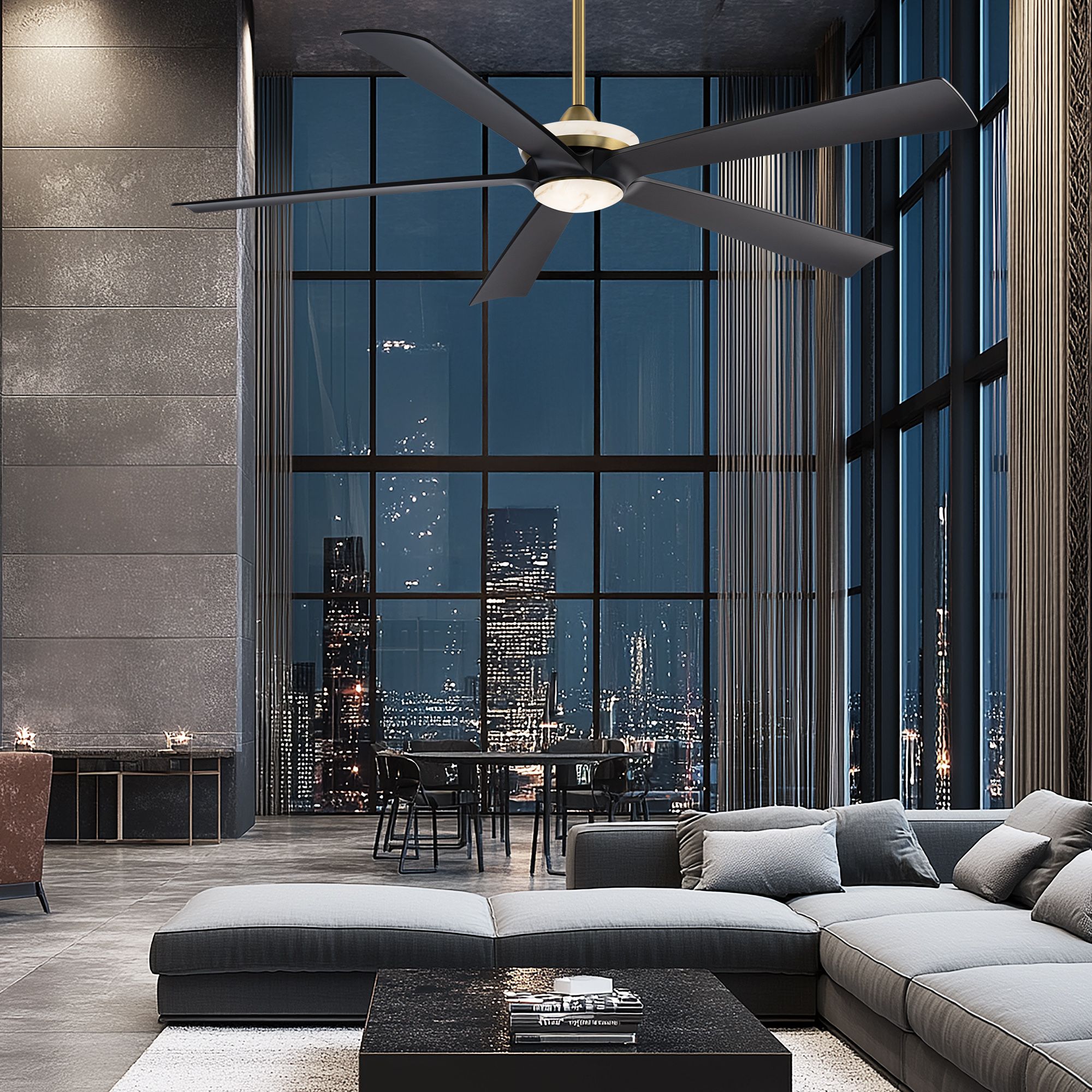 62" Modern Forms Crown Soft Brass 5CCT L