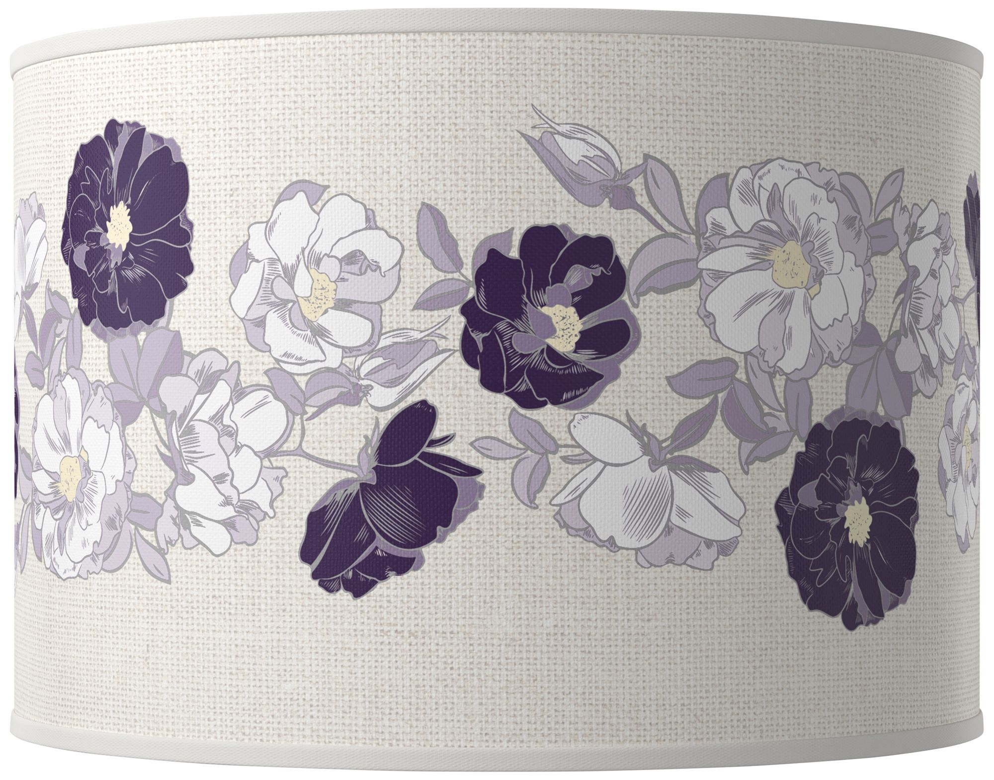 Color Plus Ovo 28 1/2" Rose Bouquet Shade Acai Purple Table Lamp