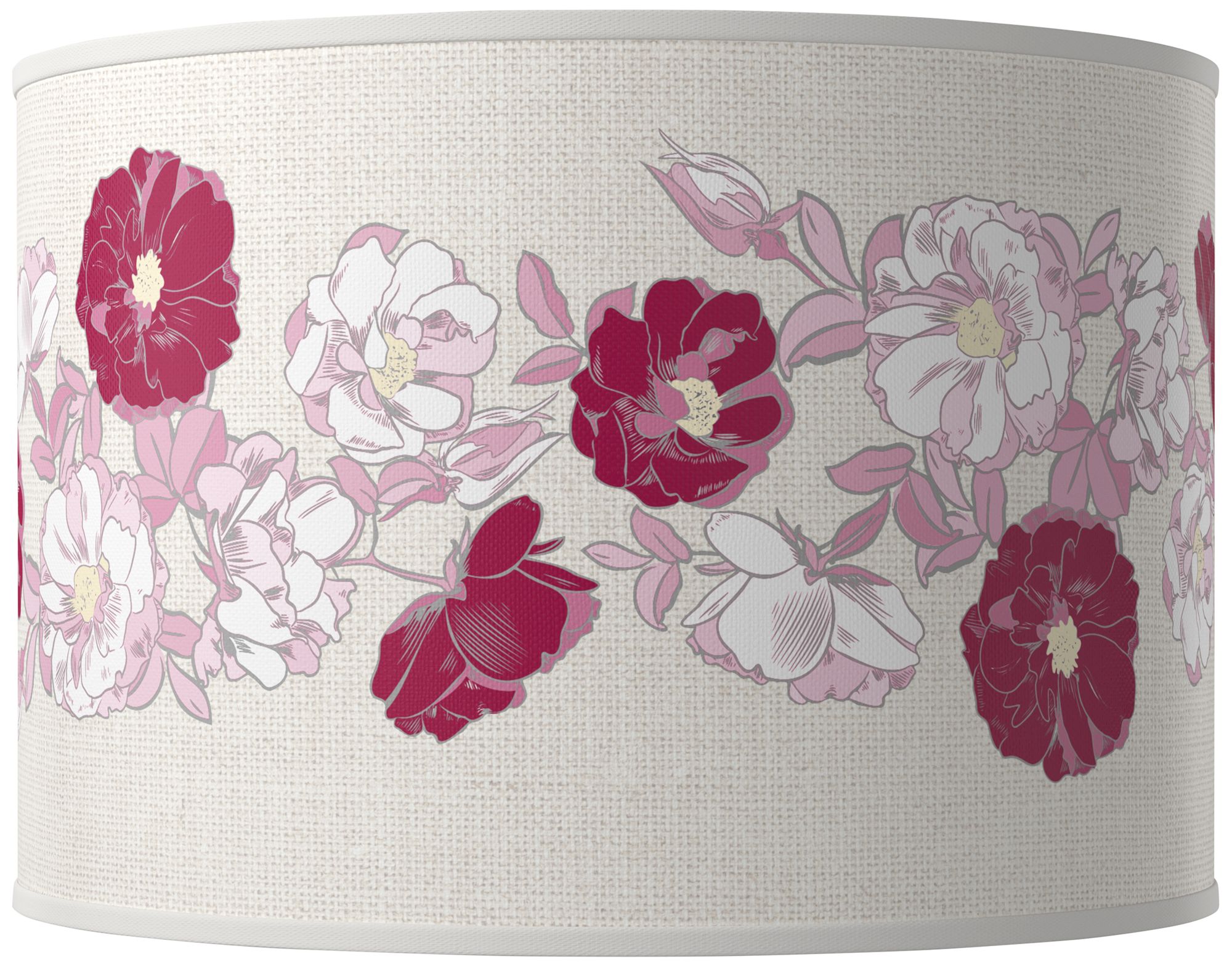Color Plus Ovo 28 1/2" Rose Bouquet Shade Vivacious Pink Table Lamp