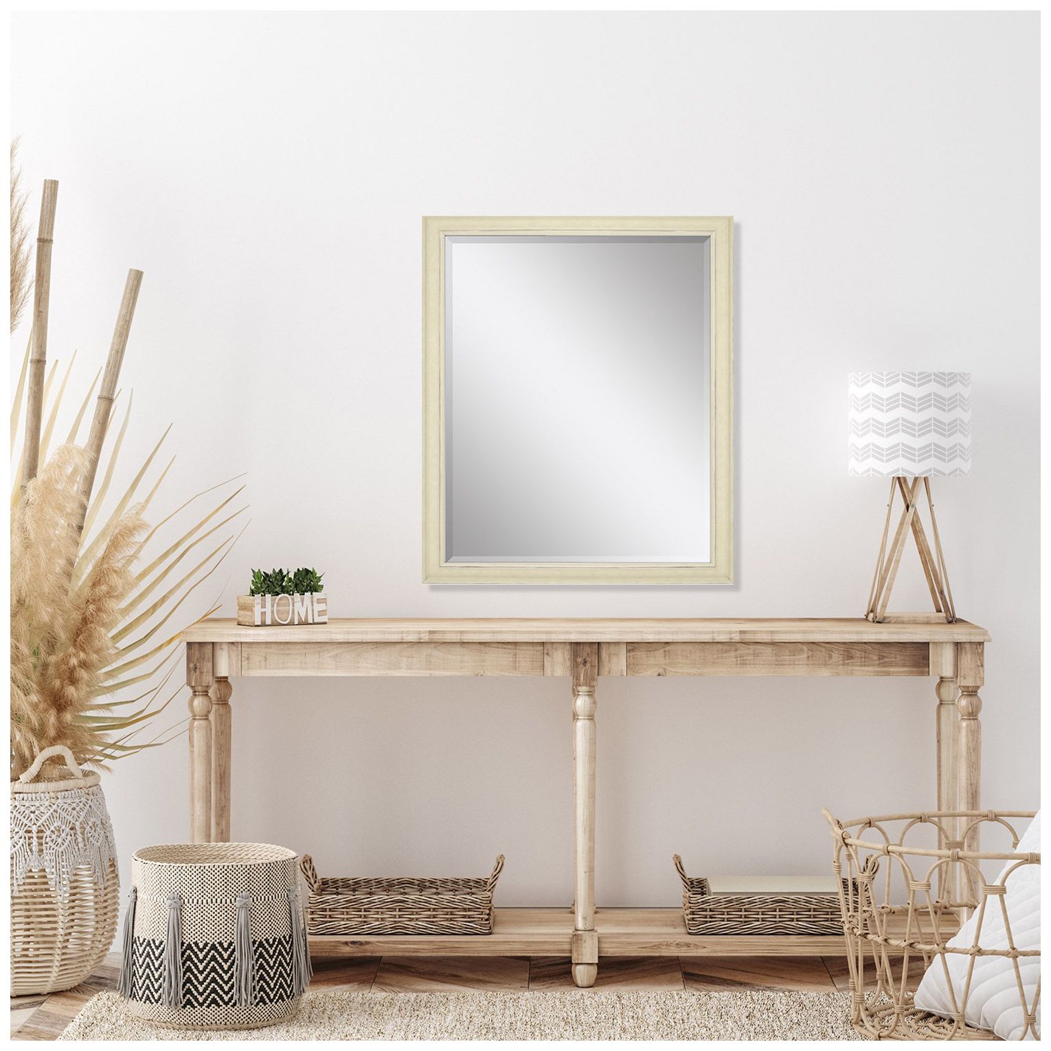 Image 5 #624 Beige Wall Mirror - 26" x 32" more views