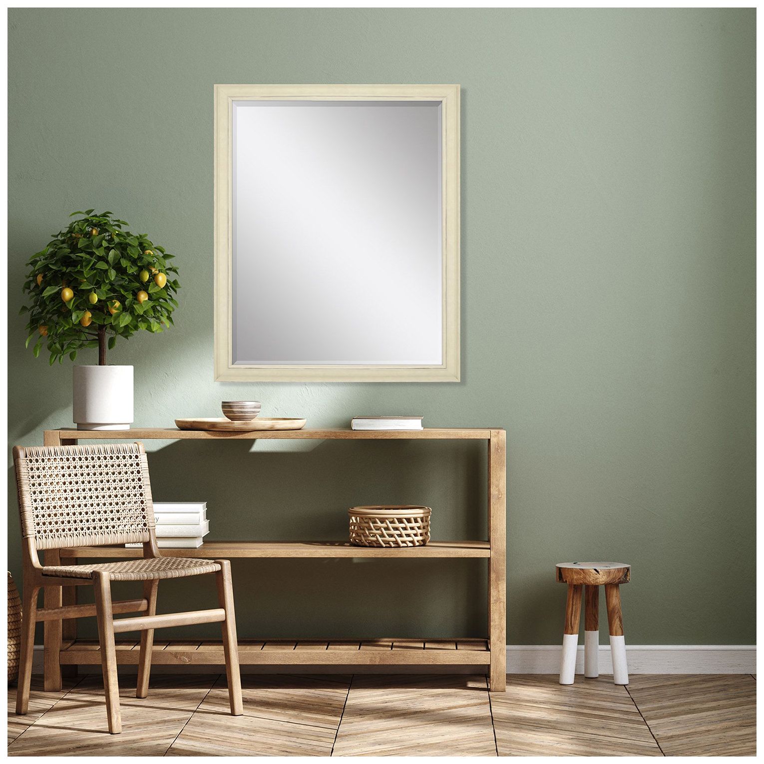 Image 5 #624 Beige Wall Mirror - 34" x 44" more views