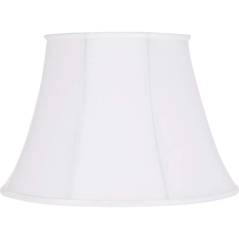 Image 1 62455 - White Sandstone Line Fabric Soft Bell Lamp Shade