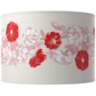 Color Plus Double Gourd 29 1/2&quot; Rose Bouquet Bright Red Table Lamp