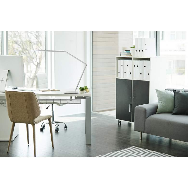 Image 1 Koncept Z-Bar Gen 4 Silver LED Adjustable Desk Lamp in scene