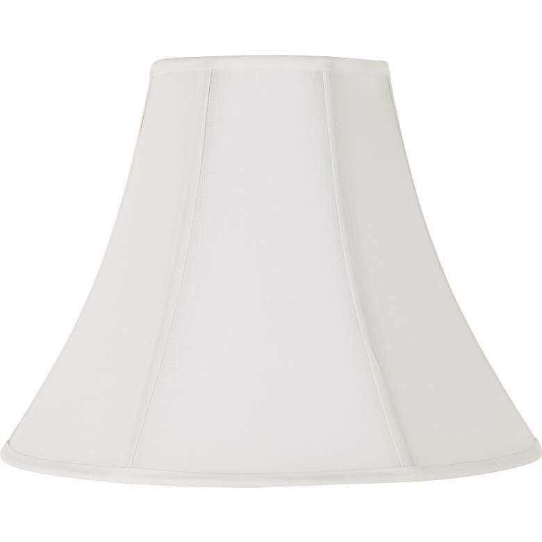 Image 1 62618 - White Sandstone Line Fabric Soft Bell Lamp Shade