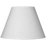 62631 - White Sandstone Line Fabric Empire Lamp Shade