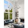 Thumbnail1 of Barclay 48" Wide Polished Nickel 12-Light Chandelier in scene