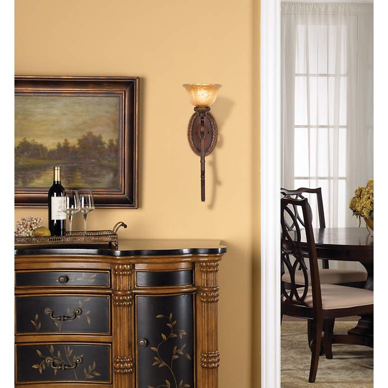 Image 1 Illuminati 23.25" High Bronze Finish Traditional Wall Sconce in scene